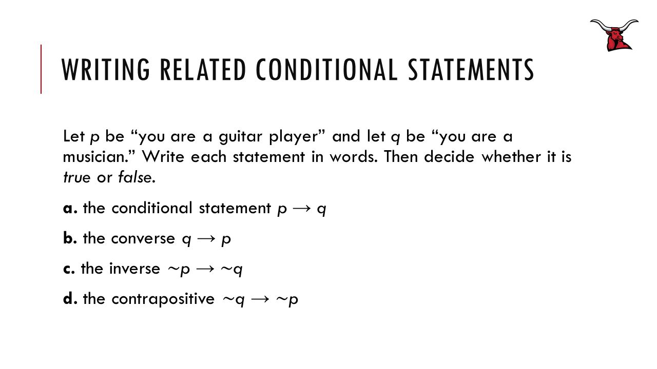Write a true conditional statement with a converse